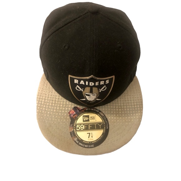 VTG Official NFL Oakland Raiders New Era 59FIFTY Fitted Hat 7 1/4